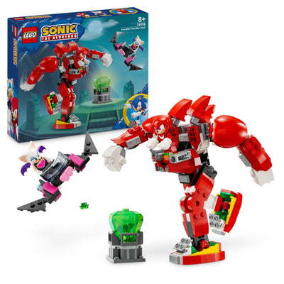LEGO Sonic The Hedgehog Knuckles‘ Wächter-Mech, Actionfigur-Spielzeug für Jungen und Mädchen ab 8 Jahren, mit Master Emerald und weiteren Figuren aus dem Videospiel, Geschenk-Idee für Kinder 76996