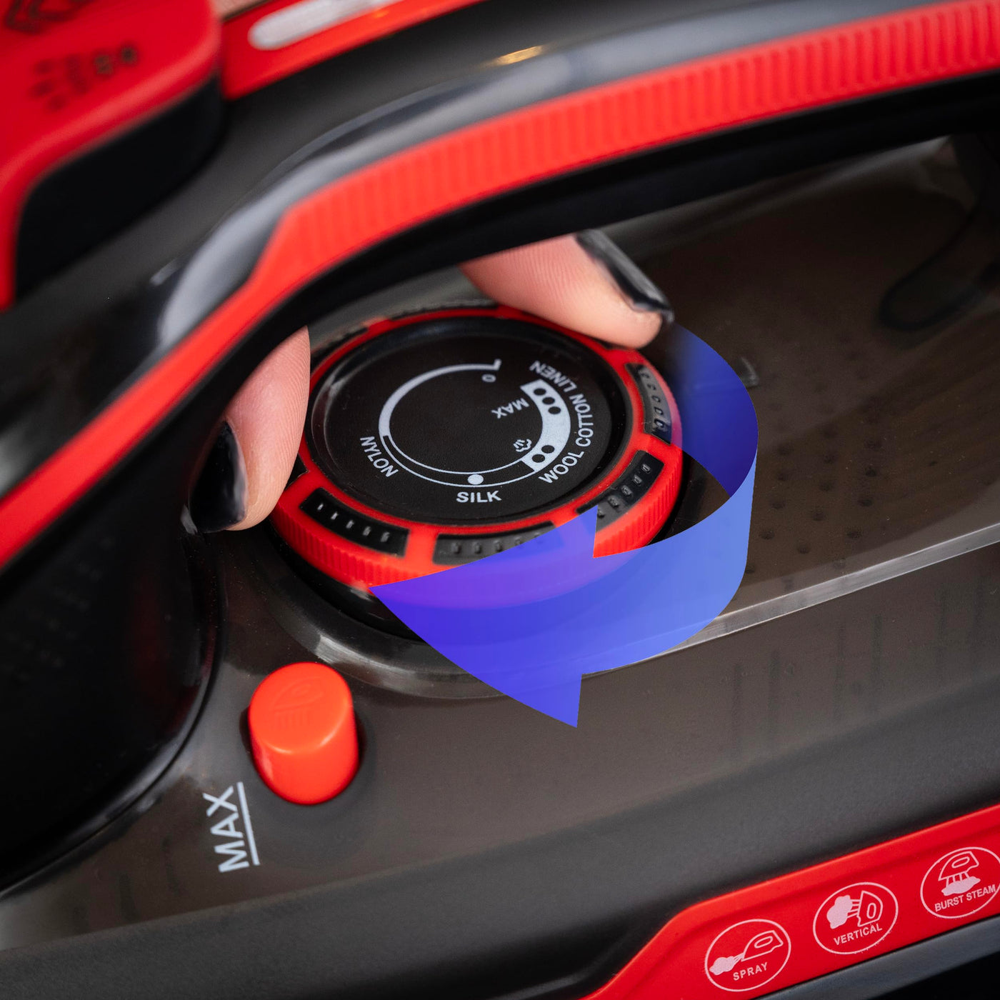 Lehmann LGOIR-2632 Dampfbügeleisen kabellos mit Basisstation | Temperatur und Dampfmenge einstellbar | Vertikal bügeln, Tropfstop, Antikalk, selbstreinigend | mit Wassertank