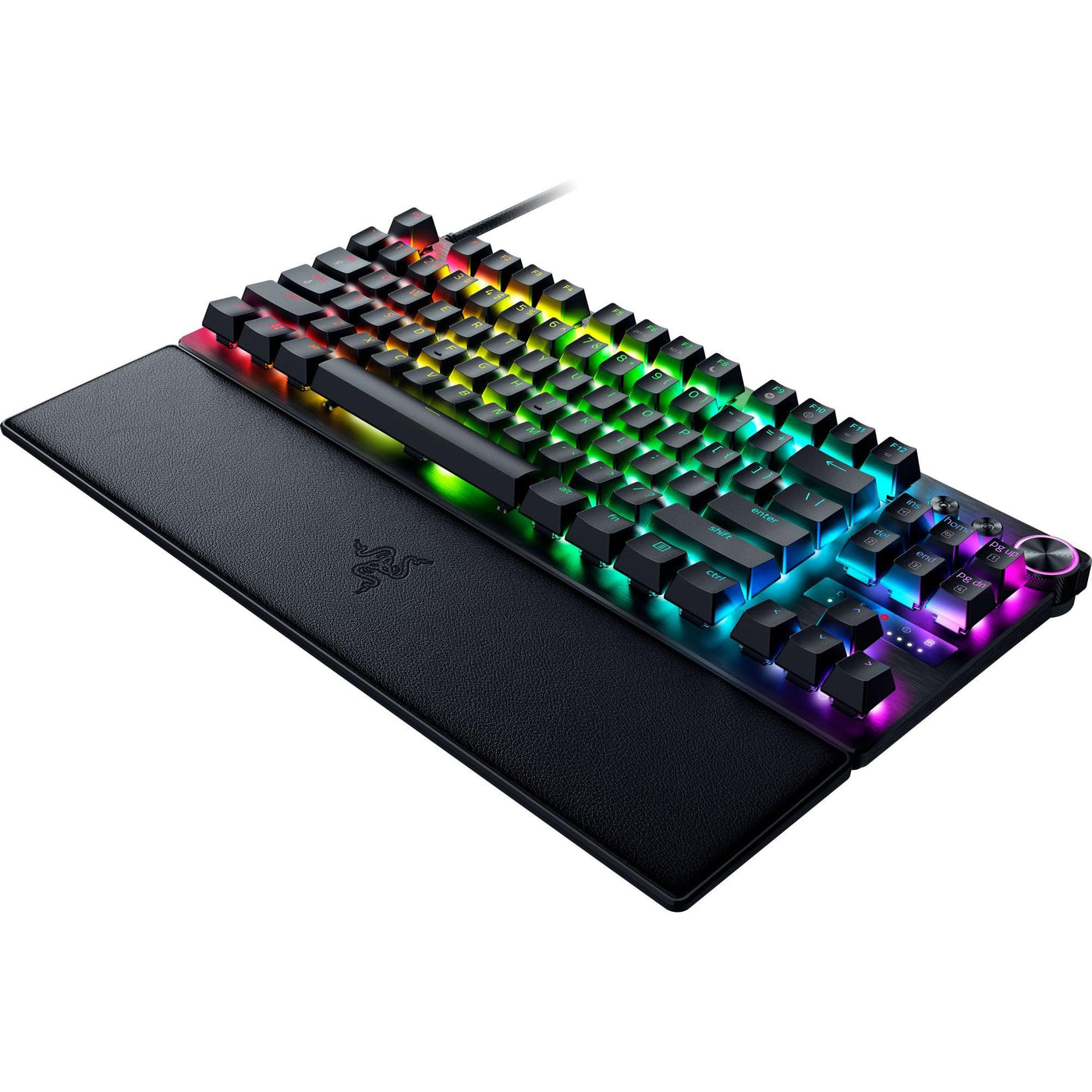 Razer Huntsman V3 Pro Tenkeyless - Analoge optische TKL E-Sport PC-Tastatur ohne Ziffernblock Snap Tap & Rapid Trigger (Digitaler Drehregler & Steuerungstaste) DE-Layout | Schwarz