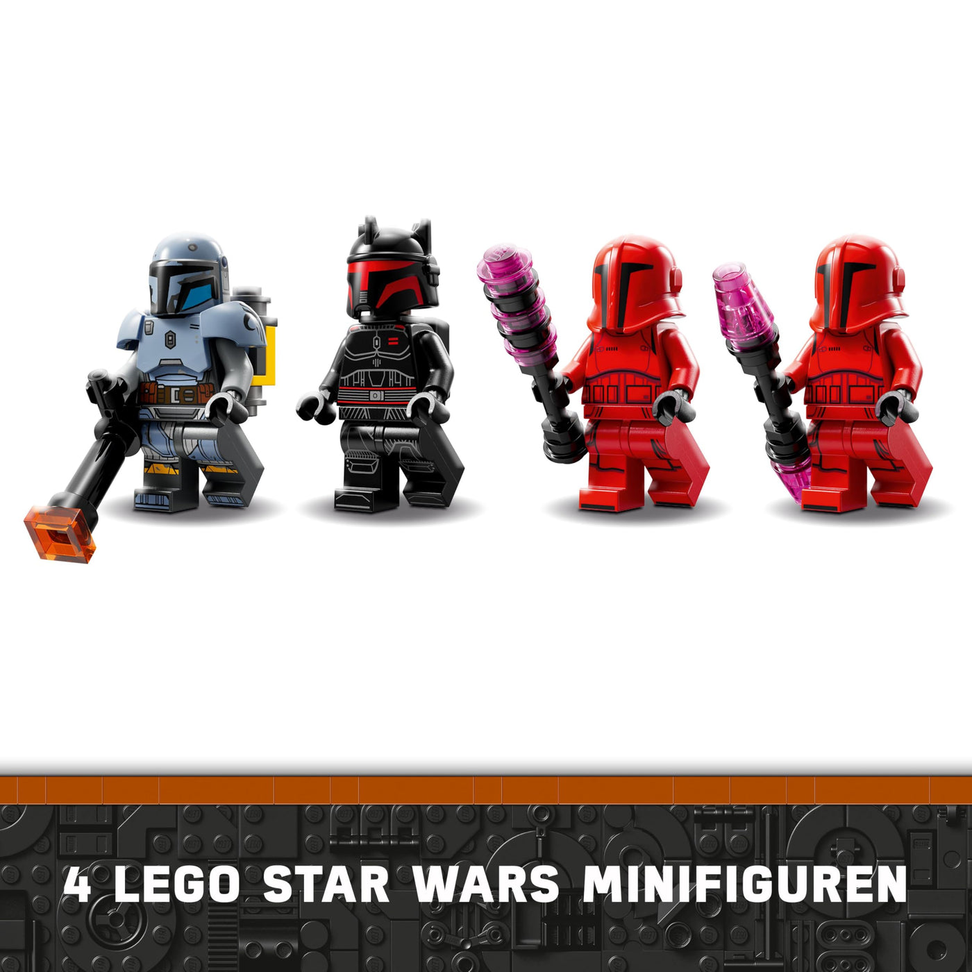 LEGO Star Wars: The Mandalorian Duell zwischen Paz Vizsla and Moff Gideon, Bauspielzeug zum Sammeln für Kinder, Geschenkidee für kreative Jungen und Mädchen ab 7 Jahren, Mandalorianer-Spielzeug 75386