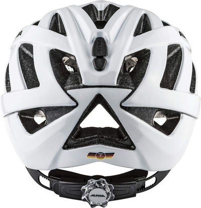 ALPINA PANOMA CLASSIC - Leichter, Optimal Belüfteter Touren Fahrradhelm Mit Optionalen LED-Licht Für Erwachsene, white gloss, 52-57 cm