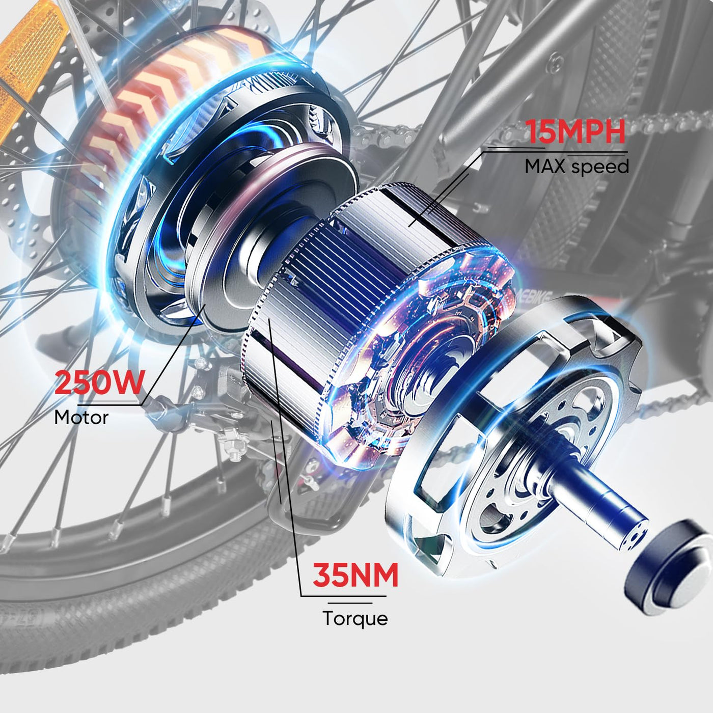 SAMEBIKE Klappbares Elektrofahrrad für Erwachsene mit 36V 13AH abnehmbarem Akku,250W Motor, 25 km/h, 70 KM Reichweite & 20" All Terrain Reifen, Profi 7-Gang Pendler E-Bike