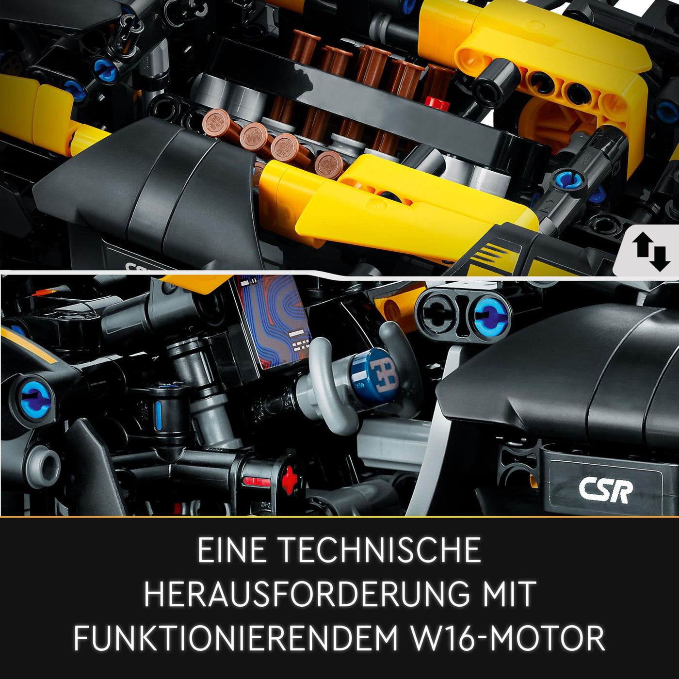 LEGO Technic Bugatti-Bolide, Auto-Modellbausatz, Sportwagen-Spielzeug, ikonisches Auto Set zum Sammeln, Bauspielzeug ab 9 Jahren 42151