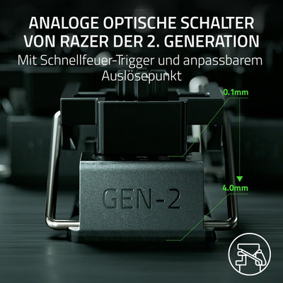 Razer Huntsman Mini (Analog Switch) - Kompakte 60% Gaming Tastatur (Analoge Switches, Doubleshot PBT-Tastenkappen, Abnehmbares USB-C Kabel) QWERTZ DE-Layout | Schwarz