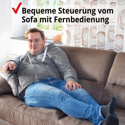 Hecht Elektroheizung (Brandneue Version) - Heizgerät für eine schnelle und wohlfühlende Wärme – Stromsparend - Mit 3 Leistungsstufen, Fernbedienung und Thermostat