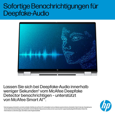 HP OmniBook X Flip 2in1 Next Gen AI Laptop | Intel Ultra 5-226V (8C) | dedizierte NPU für KI | 40 NPU Tops | Copilot+ PC | 16" WUXGA 1920x1200 Touchscreen | 16GB | 512GB SSD | Win11 | QWERTZ | Silber