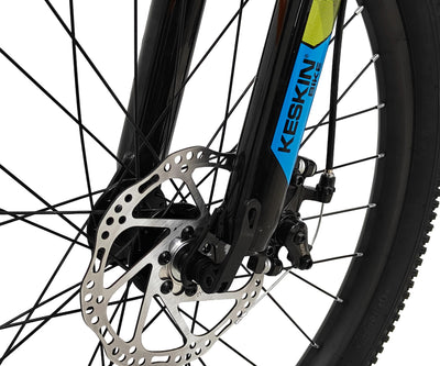 Keskin HT MTB1 24" Kinder Mountainbike – 21-Gang, 2.35" Luftreifen, Scheibenbremsen, Aluminiumrahmen, Neongrün