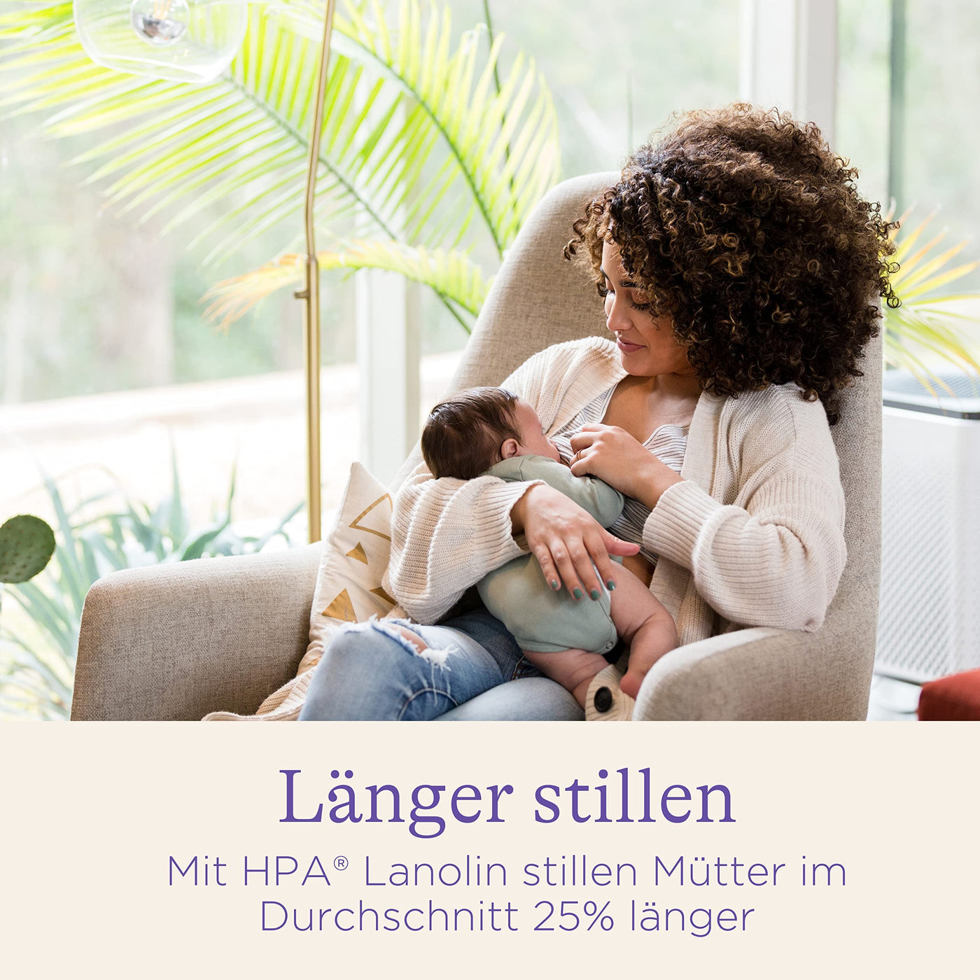 Lansinoh HPA Lanolin Brustwarzensalbe, 40 ml - 100 % natürlich & klimaneutral - beruhigt & schützt beanspruchte Brustwarzen