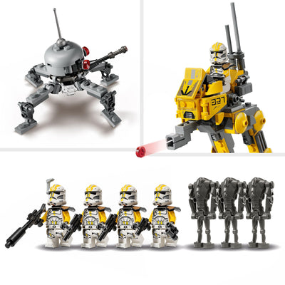 LEGO Star Wars Klonsoldaten des 327. Sternenkorps Battle Pack - Spielzeug für Kinder ab 7 Jahren - Minifiguren zum Bauen und Sammeln - Kreatives Geschenk für Jungen und Mädchen - 75431