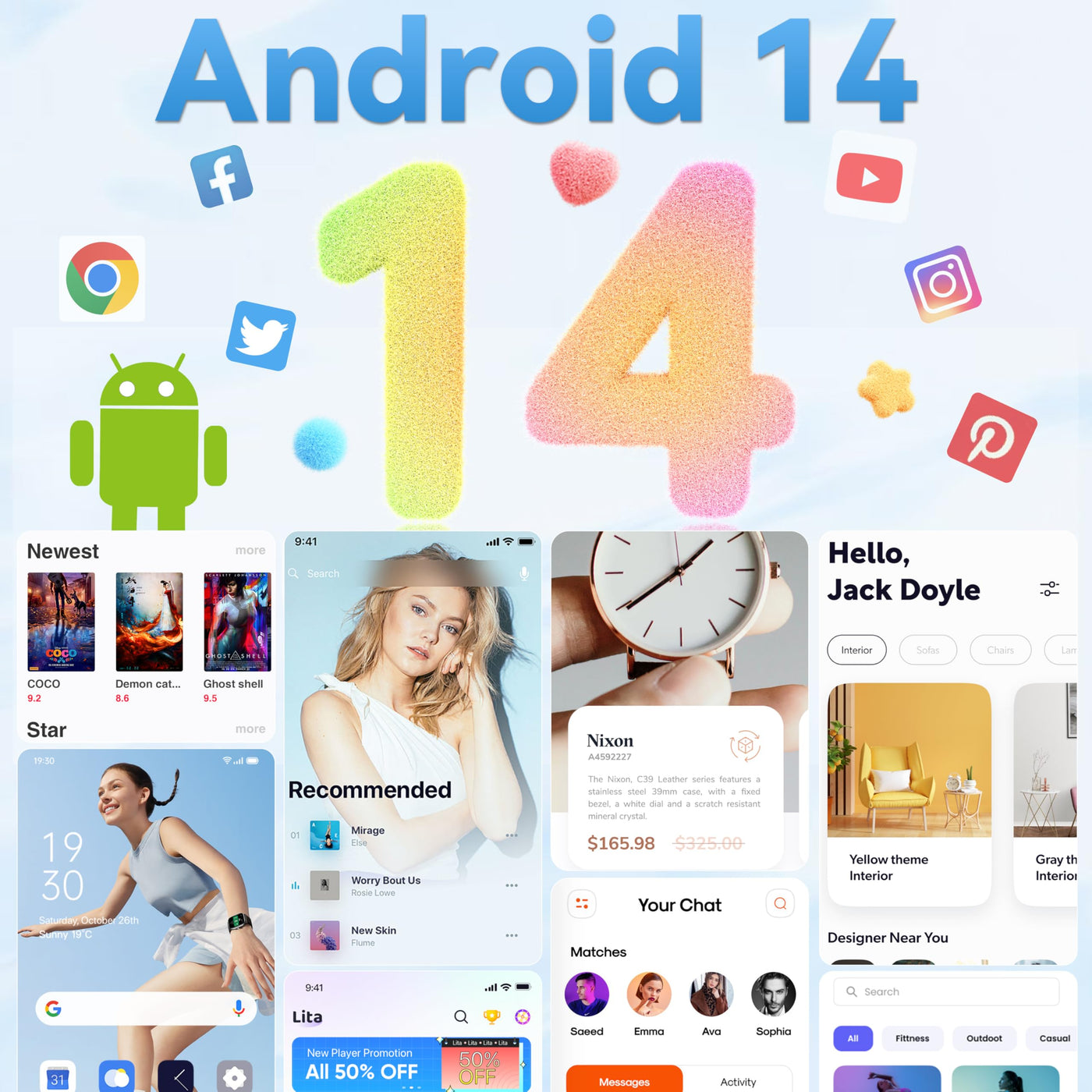 OUKITEL C57S Android 14 Smartphone Ohne Vertrag 4G - 8GB+64GB/128GB Handy Günstig, Octa Core, 6,52 Zoll HD+, 4300mAh Handy Ohne Vertrag, 4G Dreifache SLM Simlockfreie Handys 2 Jahre Garantie - Blau