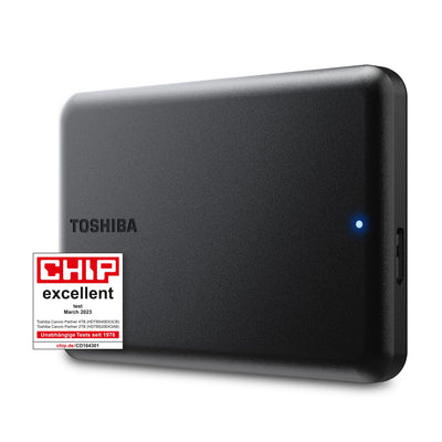Toshiba Canvio Partner 2TB Portable 2.5'' Externe Festplatte, USB 3.2, Mac & Windows kompatibel. Xbox, PS4, PS5