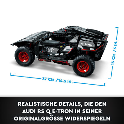 LEGO 42160 Technic Audi RS Q e-tron, ferngesteuertes Rallye-Auto-Spielzeug, Dakar-Rallye-Geländewagen, App-gesteuerter RC mit Control+, Geschenk für Jungen, Mädchen und Fans ab 10 Jahren zum Bauen