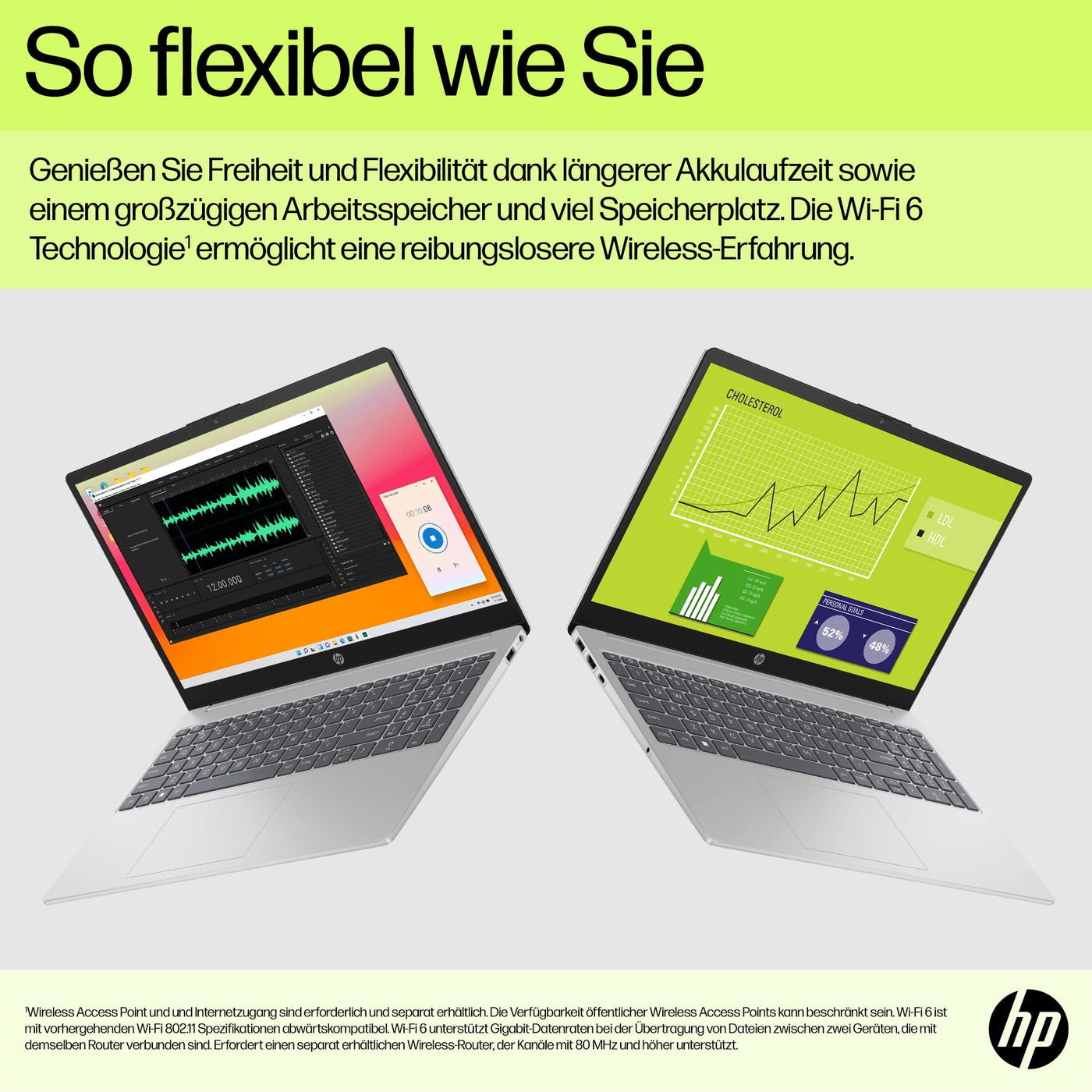 HP Laptop | 15,6" FHD Display | Intel N100 | 4 GB DDR4 RAM | 128 GB UFS | Intel UHD Graphics | Windows 11 Home im S-Modus | QWERTZ | Natural Silver