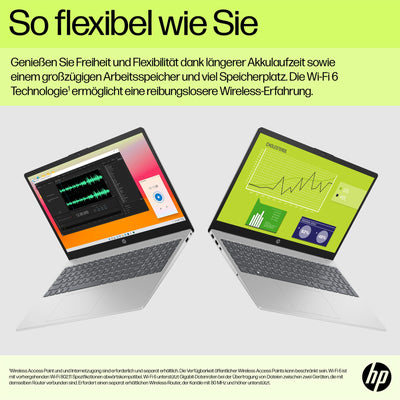 HP Laptop | 15,6" FHD Display | Intel Core i3-N305 | 8 GB DDR4 RAM | 256 GB SSD | Intel UHD Graphics | Windows 11 Home | QWERTZ | Natural Silver