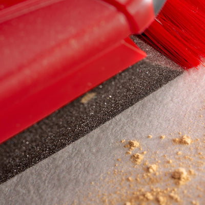 Vileda DuActiva Besen mit 3-TLG Stiel und 2in1 Kehrset, wirbelt Staub Nicht auf, Handfeger & Kehrschaufel, Besen mit Mikroschaum, Eco-Verpackung, mittel