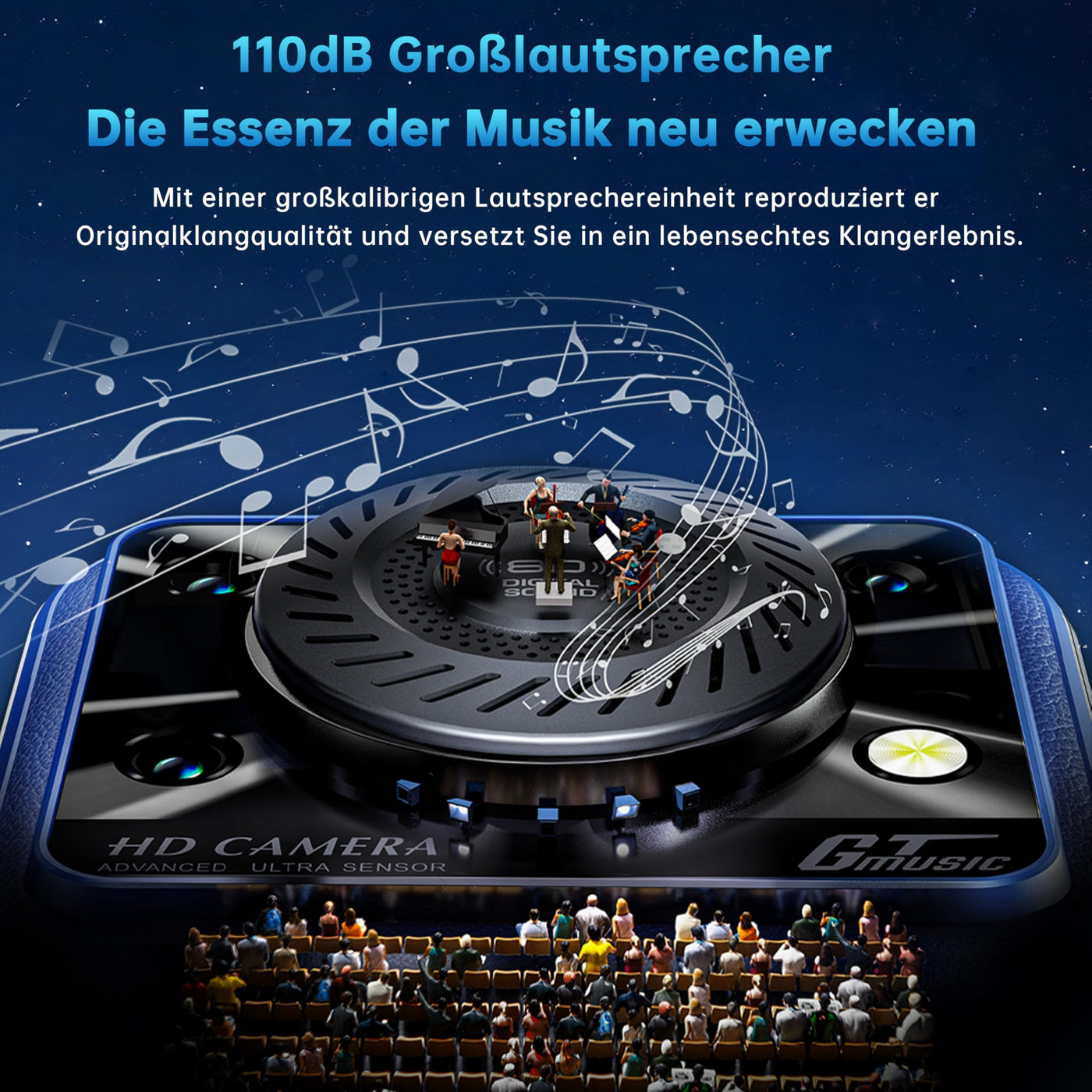 OUKITEL C60 Smartphone Ohne Vertrag - Android 15 10000mAh 16GB+128GB Handy Ohne Vertrag 6.88 Zoll 90Hz Bildschirm 13MP+5MP Kamera,120LM Taschenlampe,Lautsprecher,GPS,Dual SIM Simlockfreie Handys,Grün