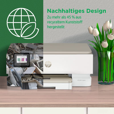 HP Envy Inspire 7220e Multifunktionsdrucker, Tintenstrahldrucker, 20€ Cashback, 3 Monate gratis drucken mit HP Instant Ink inklusive, HP+, Drucken, Scannen, Kopieren, Fotodruck, DIN A4, WLAN, Airprint