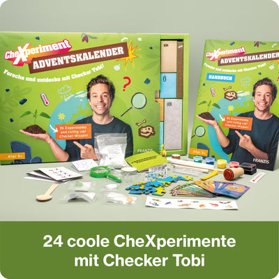 FRANZIS 67330 - CheXperiment Adventskalender Forsche und entdecke mit Checker Tobi!