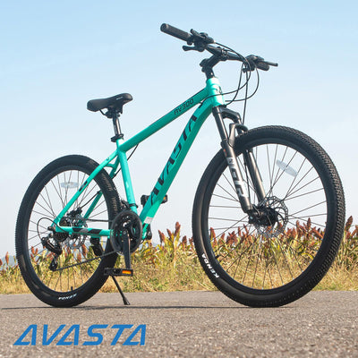 AVASTA AV300 26 Zoll Mountainbike MTB Pendlerrad Leichter Aluminiumrahmen 21 Gang Schaltung Vorderradfederung Scheibenbremsen vorne und hinten,Grün