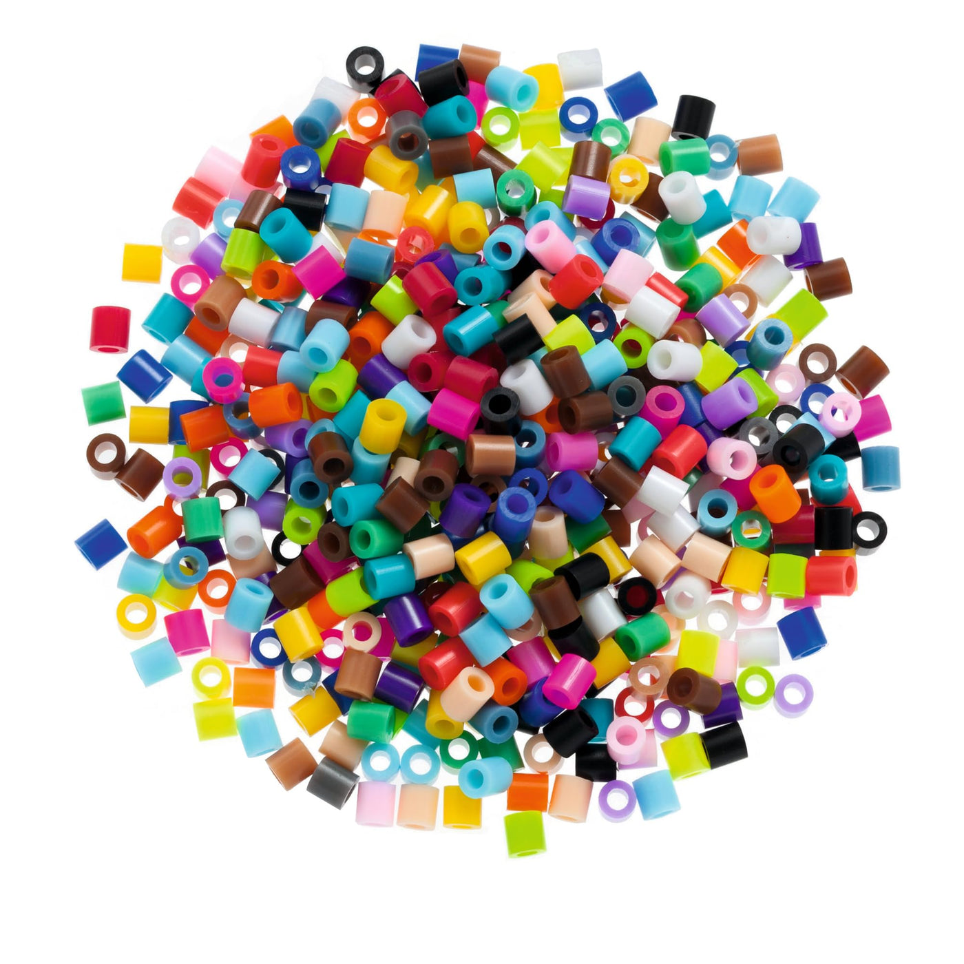 folia 73219 - Bügelperlen im Eimer, 30.000 Stück sortiert in 22 verschiedenen Farben, Durchmesser ca. 5 mm, tolle Ergänzung zu den Stiftplatten