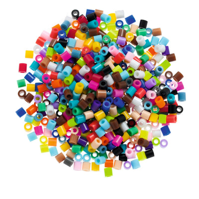 folia 73219 - Bügelperlen im Eimer, 30.000 Stück sortiert in 22 verschiedenen Farben, Durchmesser ca. 5 mm, tolle Ergänzung zu den Stiftplatten