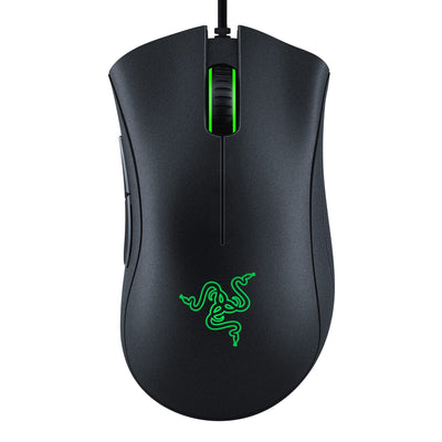 Razer DeathAdder Essential Gaming-Maus, optischer Sensor, 6400 DPI, 5 programmierbare Tasten, mechanische Schalter, gummierte Seitengriffe, klassisches Schwarz
