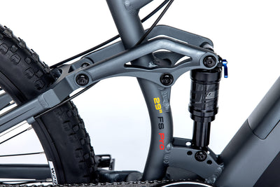 moma bikes Unisex-Adult EMTB 29" PRO Full SUSP. M-L Central Motor, Grey/Black
