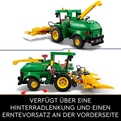 LEGO Technic John Deere 9700 Forage Harvester, Traktor-Spielzeug für Kinder, Bauernhof-Set, Fahrzeug-Modell mit realistischen Funktionen, Geschenk für Jungen und Mädchen ab 9 Jahren 42168