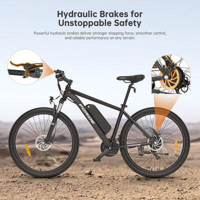 Foride Xtremer 2 27.5''/29'' E-Bike für Erwachsene, 24 Gang Elektrofahrrad mit 561.6Wh Akku, Hydraulische Scheibenbremse,120km Reichweite E Bike Herren Damen für Fahrten im Freien (Zoll, 27.5)