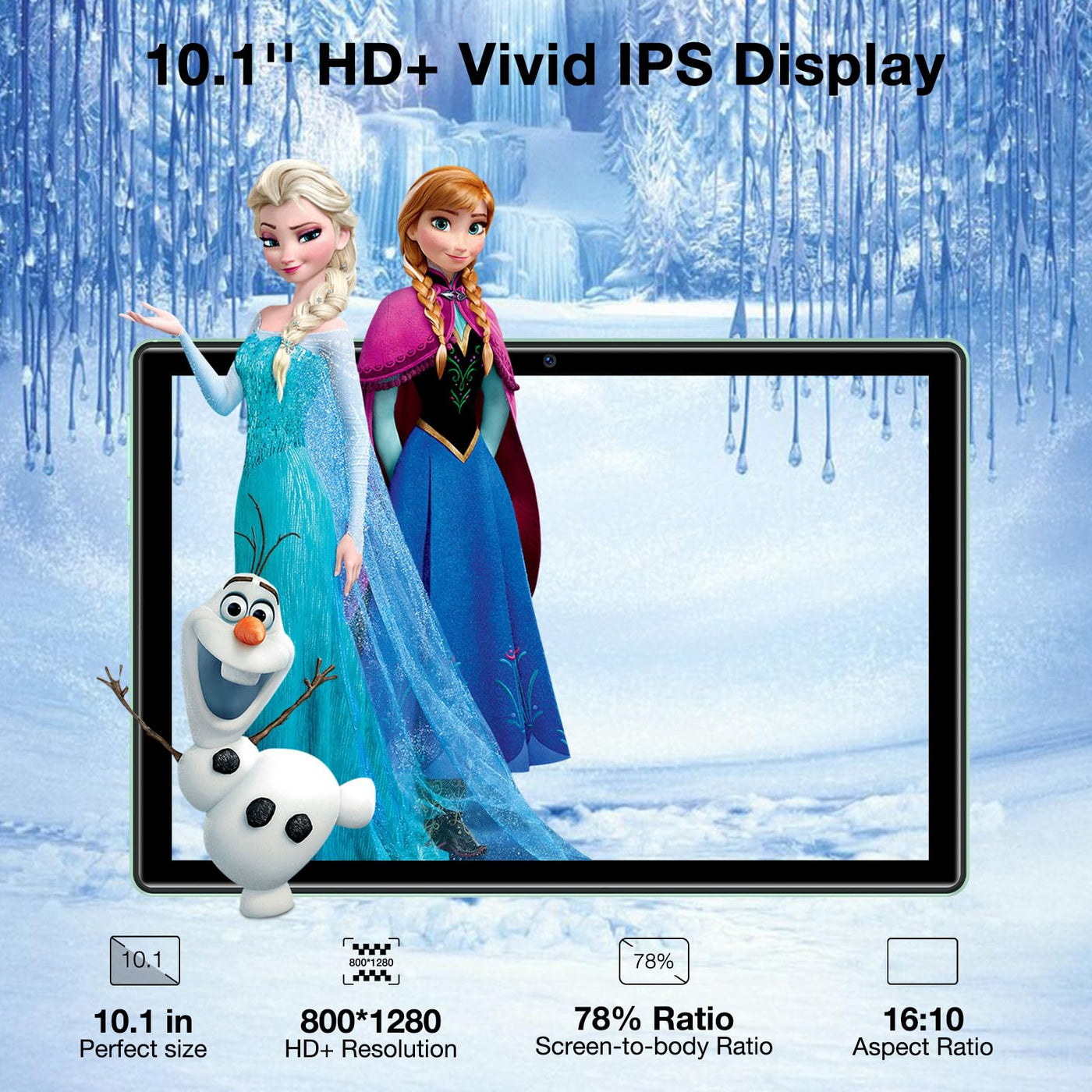 DOOGEE U10 2025 Neueste Tablet 10 Zoll Android 14 Tablet 128GB ROM (1TB TF) 9GB RAM, WIFI6, Widevine L1, BT 5.0, 1280 * 800 IPS HD, OTG, Type C, 5060mAh, 5MP+8MP