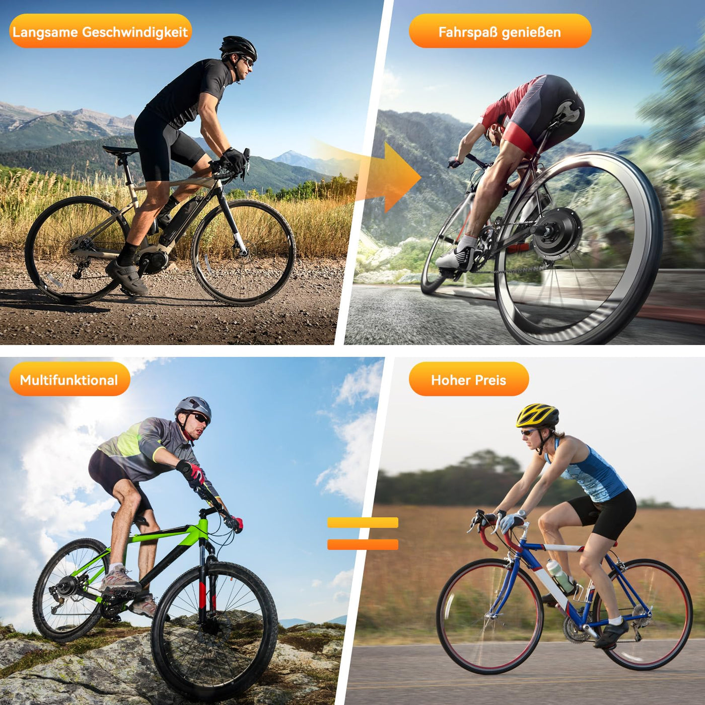 jiumxliu 20 Zoll 36V Ebike Umbausatz 250W Elektrofahrrad Umbausatz Heckmotor Elektrofahrrad Conversion Kit 30km/h, 5-Stufen PAS, Tempomat, LCD-Display, Controller-Paket, für Scheiben-/V-Bremse