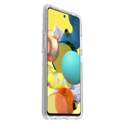 OtterBox Symmetry Clear Hülle für Samsung Galaxy A51 5G, stoßfest, sturzsicher, schützende dünne Hülle, 3X getestet nach Militärstandard, Transparent