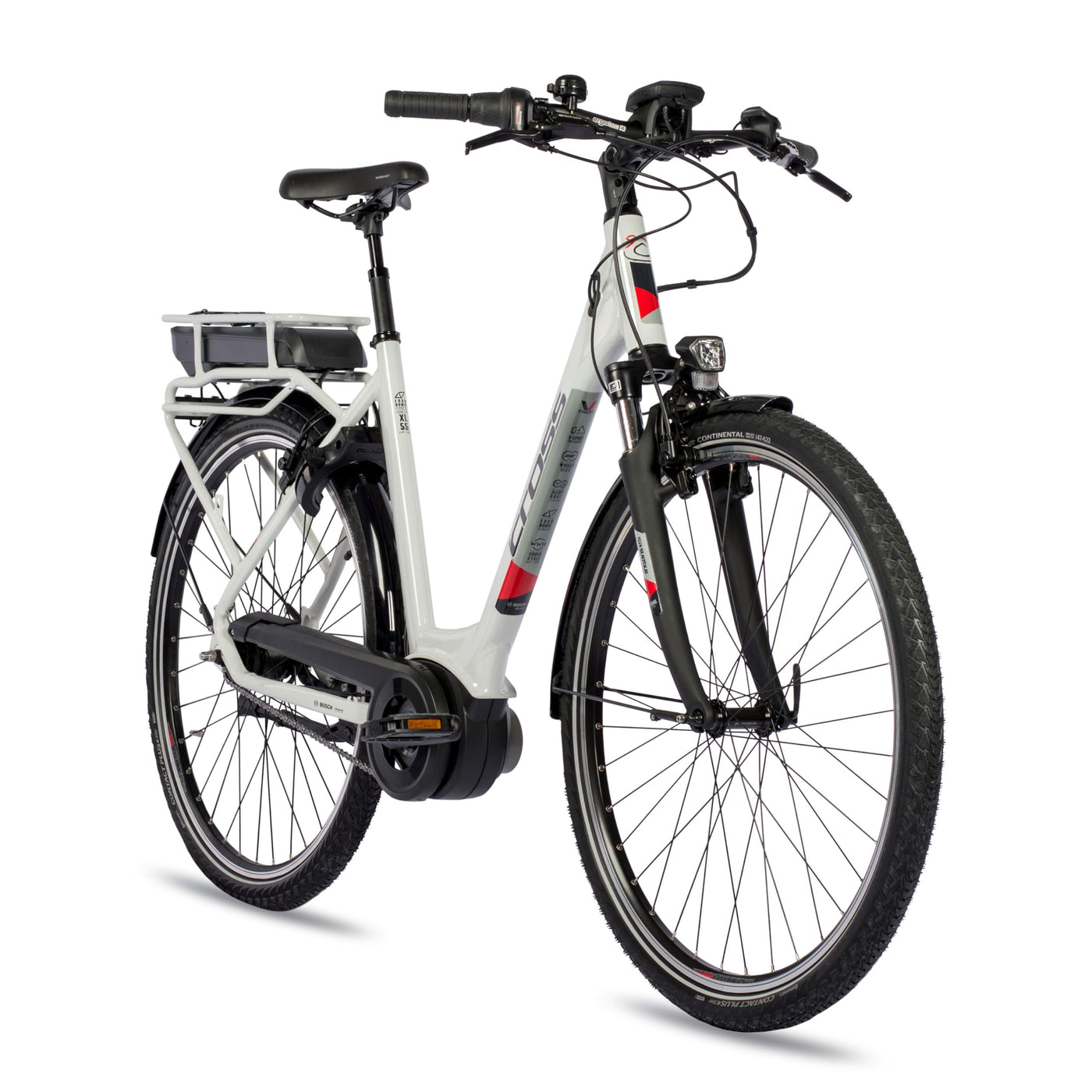 Airtracks 28 Zoll Trekking Fahrrad E-Bike V-Tron LS Rack Active LINE Gen3 500 Wh 7 Gang Shimano Nexus - Rahmen 45cm 50cm 55cm - Mod 2024 (45cm (Körpergröße 165-175cm))