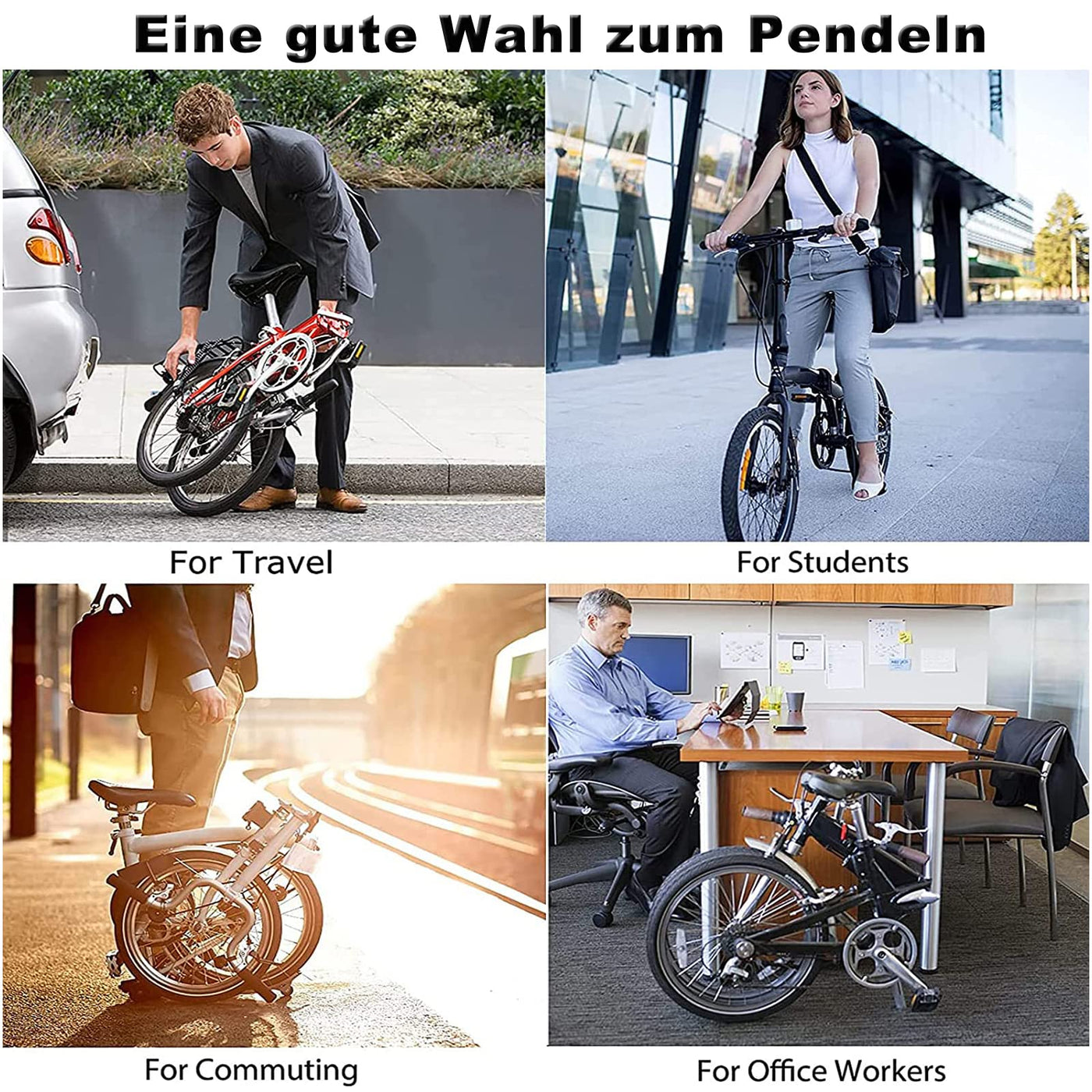 KABON Klapprad 20 Zoll Carbon, 9 Geschwindigkeit Faltrad mit Carbon Rahmen Ultraleichtes Mini Stadtfahrrad Faltrad Klapprad Herren Damen (Neu Schwarz)