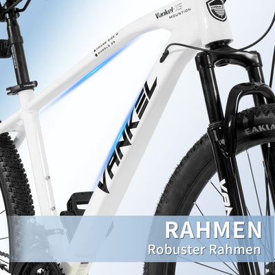 Sinaopus Mountainbike Mountainbike Hardteil MTB 29 Zoll Breitreifen für Damen und Herren Weiß