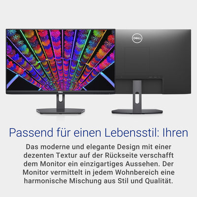 Dell S2421NX 24 Zoll Full HD (1920x1080) Monitor, 75Hz, IPS, 4ms, AMD FreeSync, Ultradünner Rahmen, 2x HDMI, 3 Jahre Garantie, Schwarz