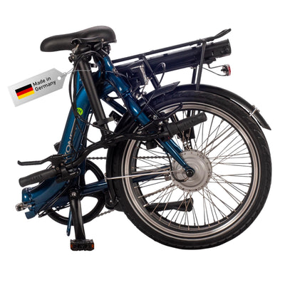 SAXONETTE E Bike Klapprad 20 Zoll mit Nabenmotor Rücktrittbremse und Nabenschaltung, E Fahrrad Herren mit 36V 10.4Ah 374Wh Akku, 80KM Lange Range, Elektrofahrrad Pedelec 25 km/h für Herren Damen