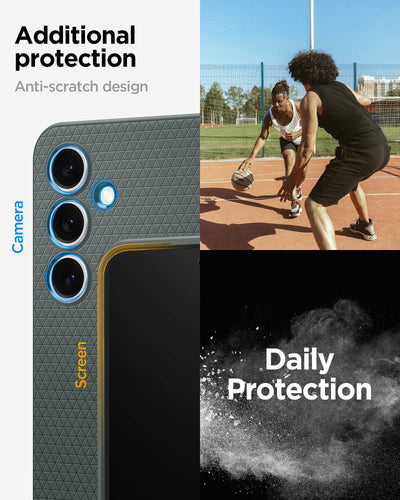 Spigen Liquid Air Hülle Kompatibel mit Samsung Galaxy S24 FE -Abyss Green