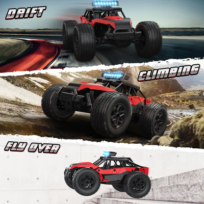 FUIOCOCP Ferngesteuertes Auto Monster Truck, RC Offroad All Terrain Geburtstag Geschenk Kinder Junge 6 7 8 9 10 11 12 Jahre Geländewagen Rennauto mit 2,4 GHz Fernbedienung Remote Car Spielzeug