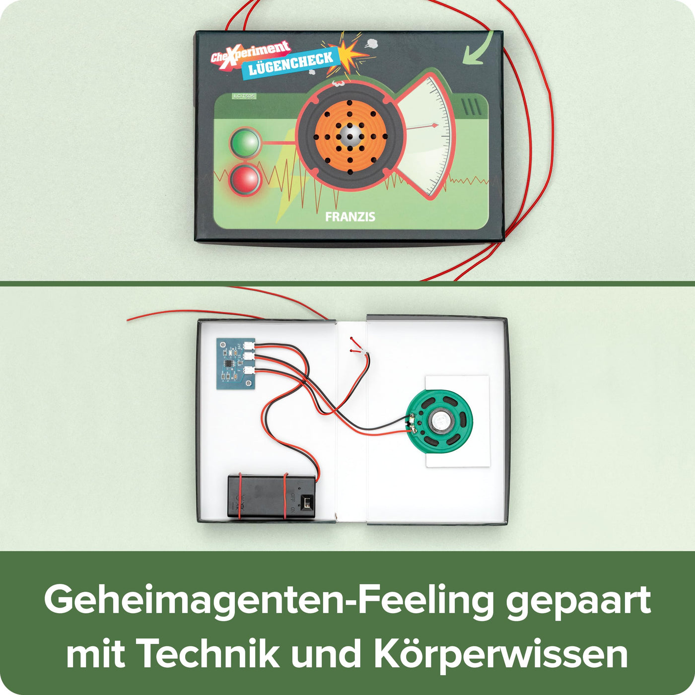 FRANZIS 67258 - CheXperiment - Lügen Check - Baue zusammen mit Checker Tobi deinen eigenen Lügendetektor!