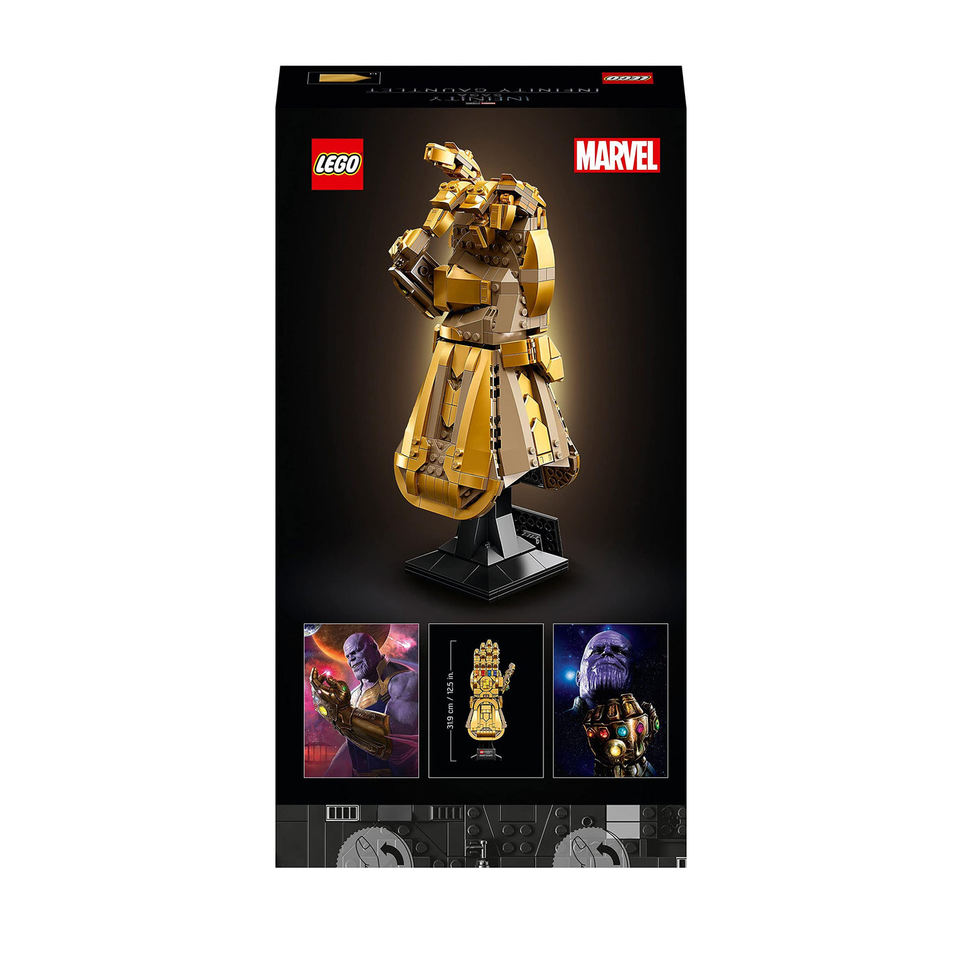 LEGO 76191 Marvel Super Heroes Infinity Handschuh, Avengers-Set für Erwachsene mit Modell von Thanos' Gauntlet zum Bauen, Fanartikel, Geschenk für Männer, Frauen, Sie und Ihn