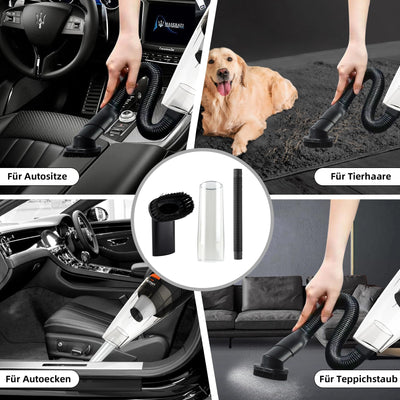 kitsky Handstaubsauger Akku Kabellos, Auto-Staubsauger, mit leistungsstarker Saugkraft, Mini-Staubsauger, für Sofas, Matratzen und Fenster, 12000PA, Handheld Cordless