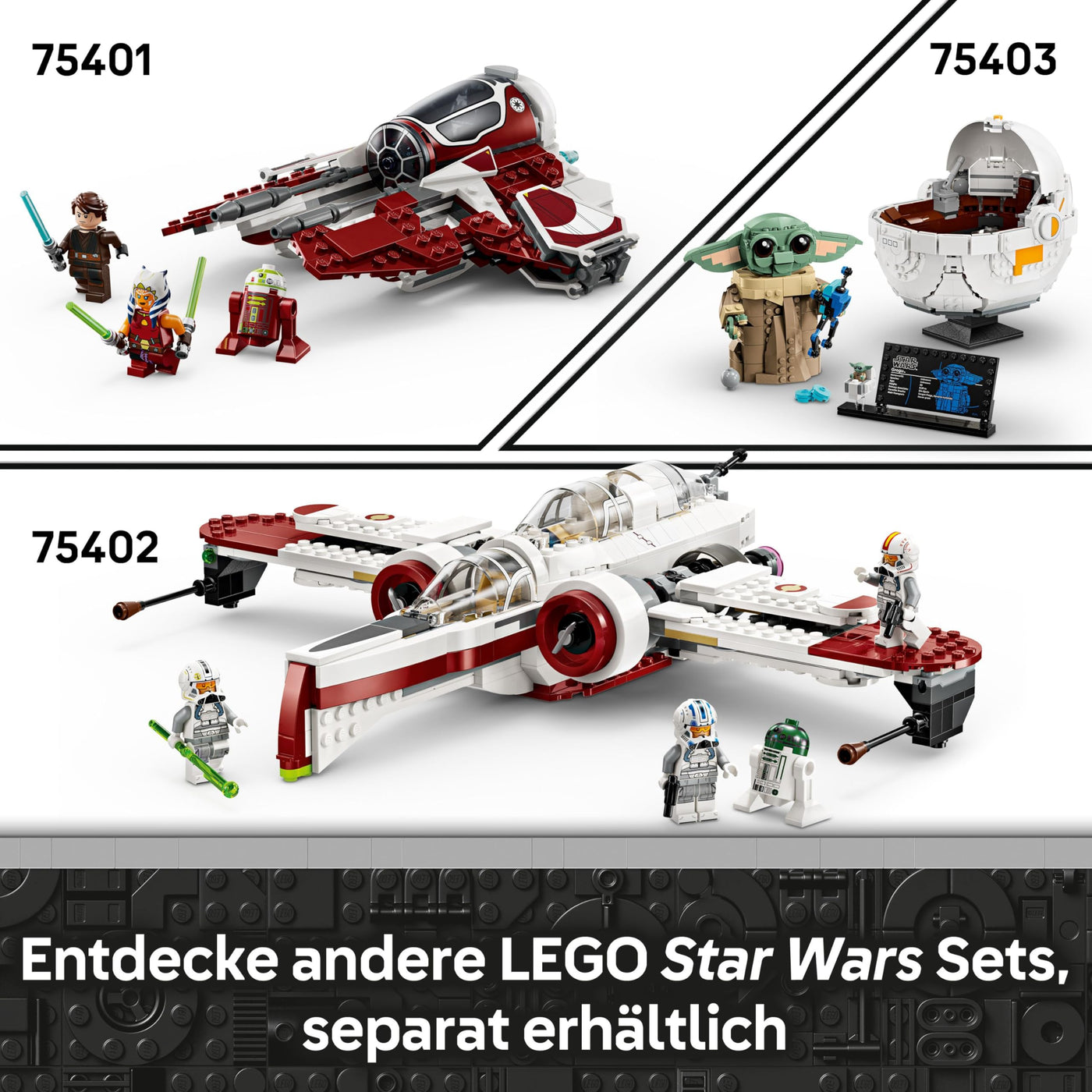 LEGO Star Wars 75399 Rebel U-Wing Starfighter - Spielzeug mit Schwenkflügelfunktion & 3 Minifiguren inkl. Cassian Andor & K-2SO Droidenfigur - Geschenk für Jungen ab 8 Jahren & Andor Staffel 2 Fans