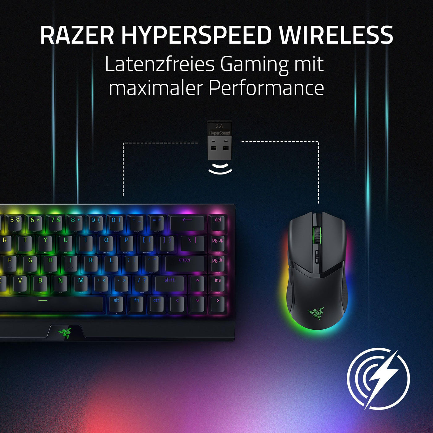 Razer Cobra Pro - Individuell anpassbare kabellose Gaming-Maus Chroma RGB (10 Anpassbare Tasten, Chroma-Beleuchtung mit 11 Zonen, Optischer Focus Pro Sensor mit 30K) Schwarz