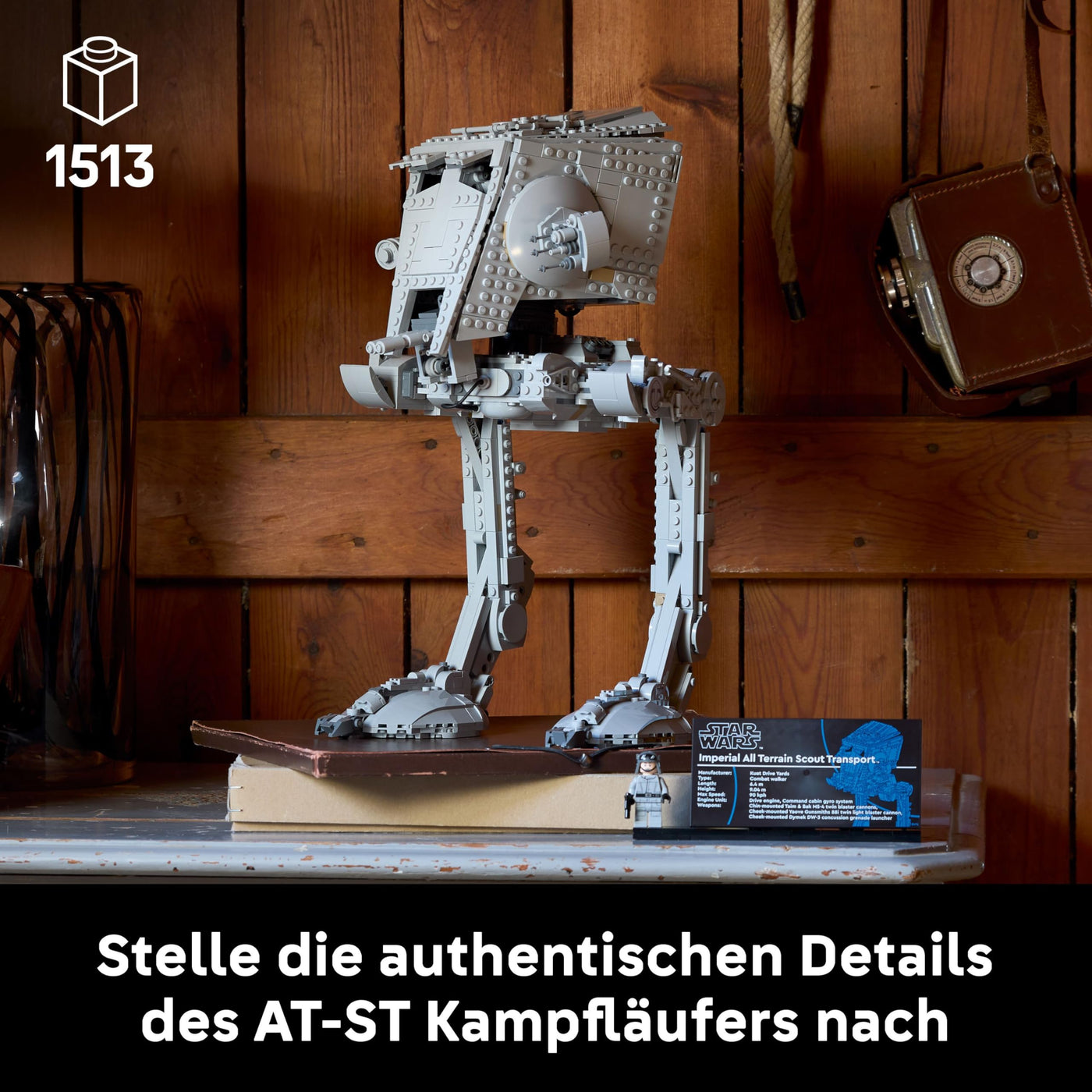 LEGO Star Wars at-ST Kampfläufer - Kreatives Spielzeug für Erwachsene - Konstruktionsspielzeug zum Bauen und Ausstellen - Star Wars Deko und Modellbau - Geschenk für Männer und Frauen - 75417