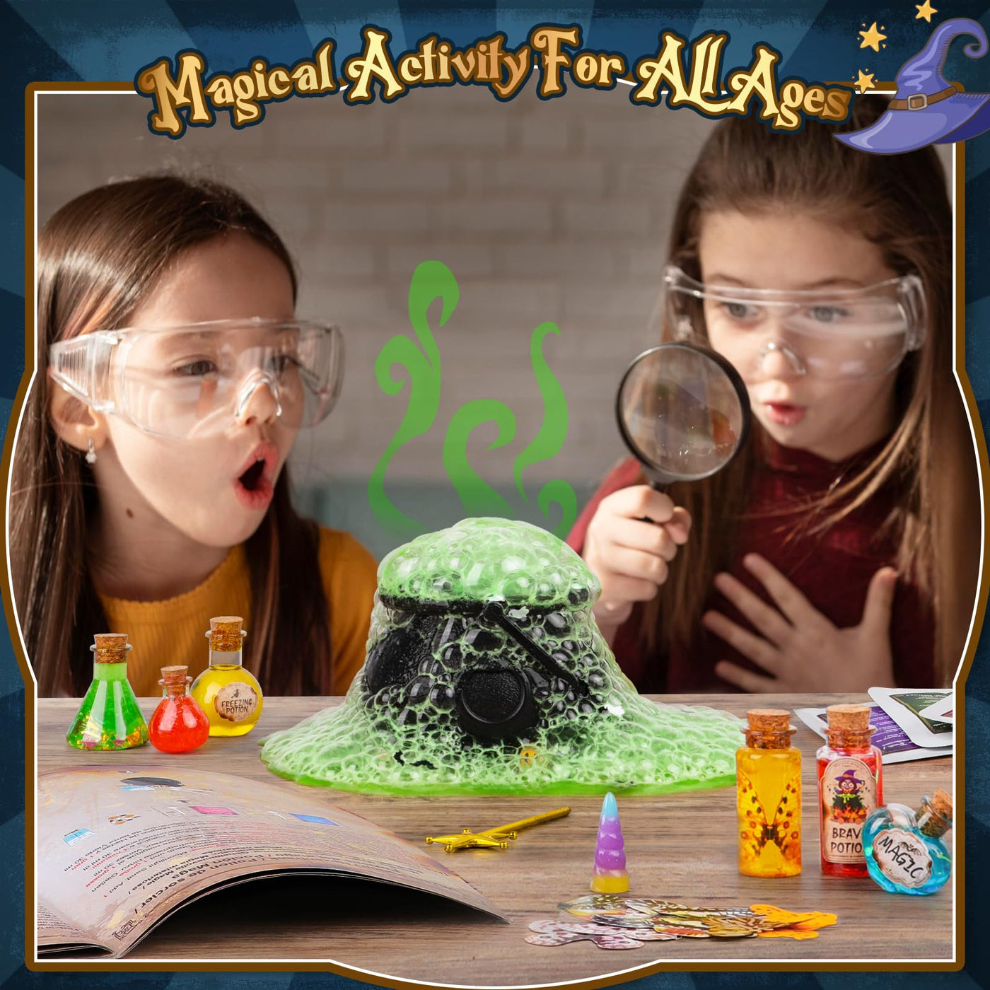 Mostof Zaubertränke-Sets für Kinder, Mix 20+ Fee Magische Experimente Tränke und Magischer Kessel, Kreatives Geschenke für Mädchen Jungen Alter 8-12