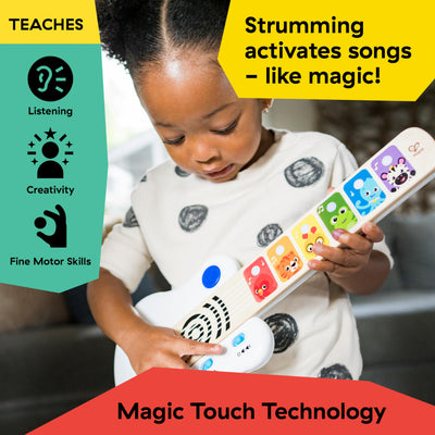 Baby Einstein, Hape, Strum Along Songs Magic Touch Holzspielzeug, Musikspielzeug Gitarre aus Holz, Elektronische Musikinstrumente, Aktivität und Sensorisches Spielzeug für Kinder, ab 6 Monaten
