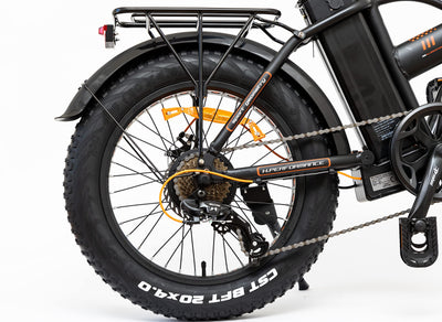 Italia Power - Off Grid Unisex Adulto, E-Bike Branch, Elektrofahrrad Fat, Erwachsene, Schwarz Bicicletta elettrica pieghevole, M