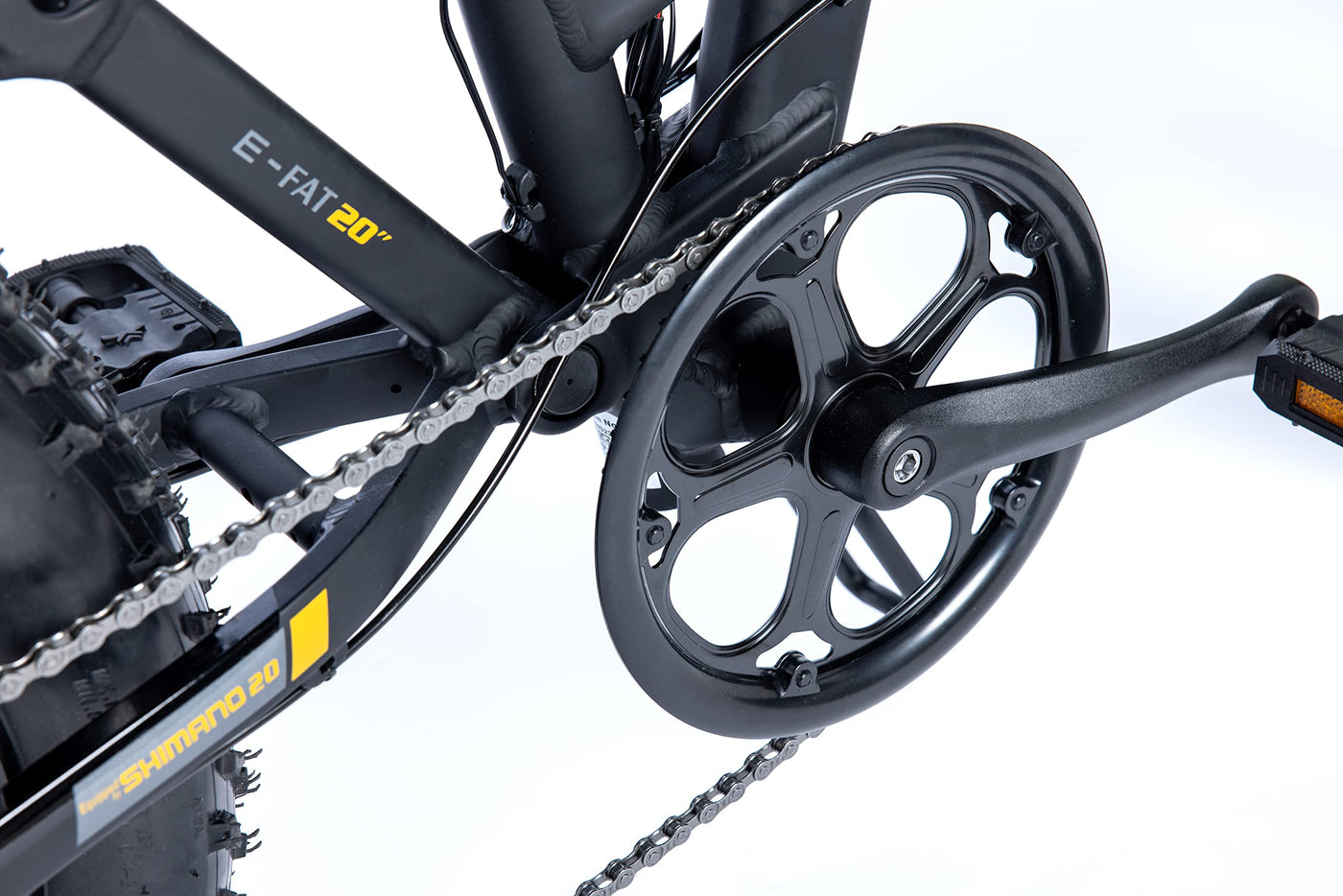 moma bikes Elektrische, E-Fat 20" PRO, Shimano 8 Gänge, Hydraulische Scheibenbremsen, Batterie Ion Lithium integriert und abnehmbar 48V 15Ah