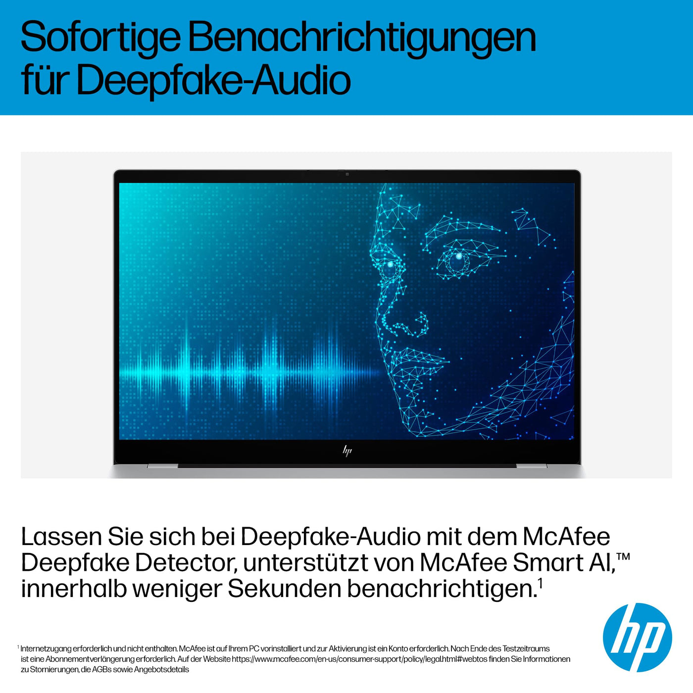 HP OmniBook 7 Next Gen AI PC, Copilot+ PC, 17.3 Zoll FHD Touch Display, Intel Core Ultra 7 258V (47 Tops), 32GB LPDDR5x RAM, 1TB PCIe Gen4 SSD, Intel Arc 140 V GPU, QWERTZ, Windows 11, Silber